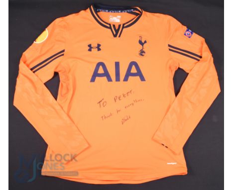 2013/14 Jonathan Miles (signed) No 57 Tottenham Hotspur Europa League match issue football shirt autographed to front in ink,
