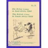1968 British and I Lions Rugby, Coca-Cola Itinerary etc Booklet: Mint copy of this popular 32pp