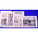 1874 on, Vintage Rugby Prints from English Periodicals (6): Lovely selection inc some of the largest