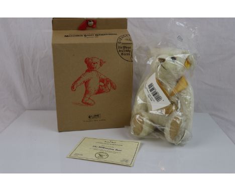 Boxed Steiff The Millennium Bear in original bag (opened) with certificate, excellent 