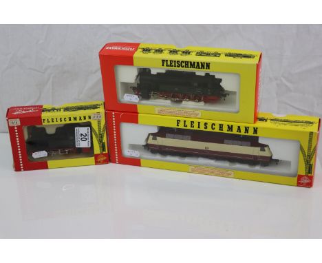 Three boxed Fleischmann Ho scale locomotives to include 4350, 4094 &amp; 1316