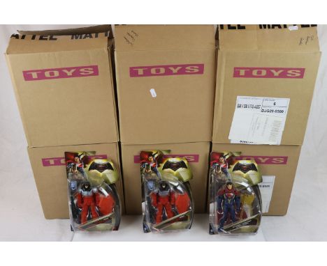 Shop Stock - Six trade boxes containing a total of 36 Mattel Batman v Superman figures to include Grapnel Batman (6 figures),