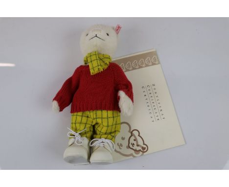 Steiff ltd edn 2007 Rupert the Bear with certificate 