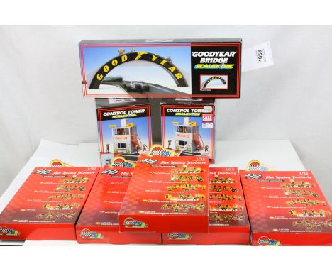 Slot Car Accessories - 5 x Boxed MRRC Trackside Accessories figure sets to include MC5089 Racing Figures, MC5090 Drivers &amp