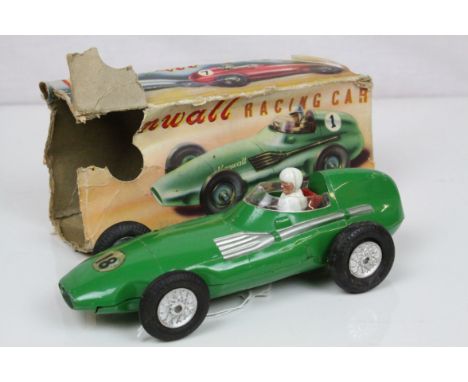 Mettoy Vanwall diecast model with plastic driver and tyres, marked to underside 'The Famous British Racing Car Grand Prix Win