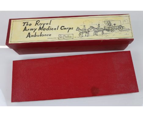 Britains 145A Royal Army Medical Corps Ambulance set (custom box) plus a set of 8 Britains marching soldiers (2)