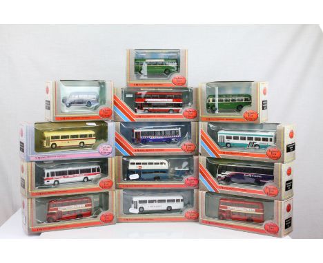 13 Boxed Exclusive First Edition EFE diecast models, all in road map boxes, vg