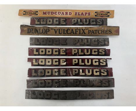 A selection of shelf strips to include Lodge Plugs, Dunlop etc. 