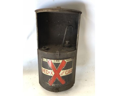 A Redex semi-circular wall mounted dispensing cabinet with enamel front.