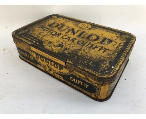 A Dunlop Motor Car outfit No. 2 size rectangular tin.