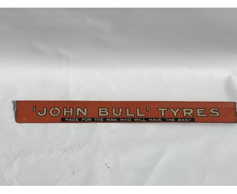 An early John Bull Tyres shelf strip, in good condition.