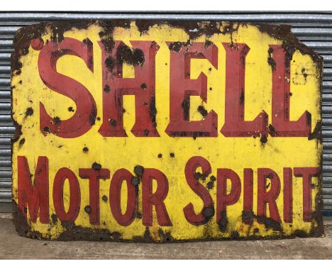 A Shell Motor Spirit rectangular enamel sign, 72 x 48". 