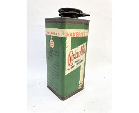 A Wakefield Castrollo Upper Cylinder Lubricant square quart caddy can. 