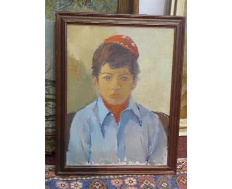 Francis De Pooter (Belgium, 1898-1987), portrait of a boy, oil on canvas, signed lower right, 54 x 39cm 