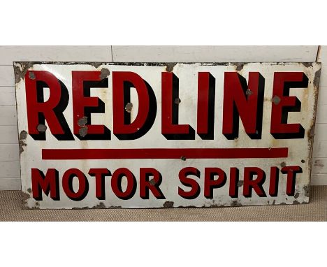 Redline Motor Spirit enamel sign (184cm x 92cm)