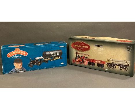 Two vintage Corgi Glory of Steam limited edition Diecast models 1/50 scale, Fred Dirhams Choice Fowler road locomotive and Ga