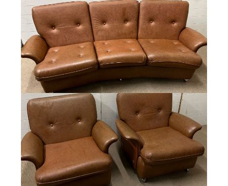 A G-Plan 1960's tulip sofa and armchairs 