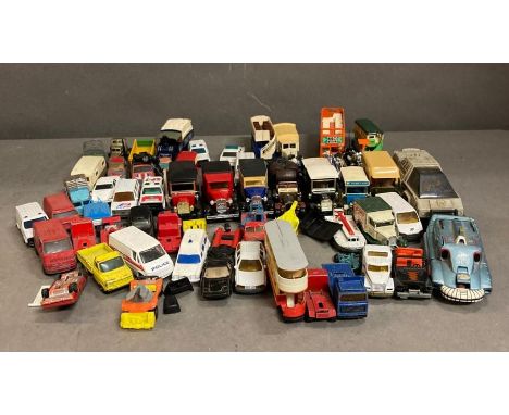 A quantity of play worn Diecast models vehicles to include Corgi and Matchbox 