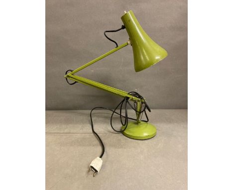 A vintage green angle poise lamp 