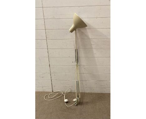 A white angle poise architects lamp