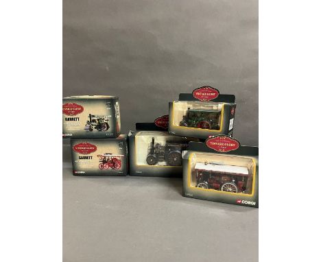 Five vintage Corgi Glory of steam limited edition Diecast Road Roller, Tractor and Locomotive Haulage 