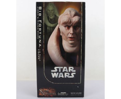 Star Wars Sideshow Exclusive Collectibles 1:6th Scale Bib Fortuna Jabba’s Major-Domo Scum and Villainy 30th Anniversary boxed