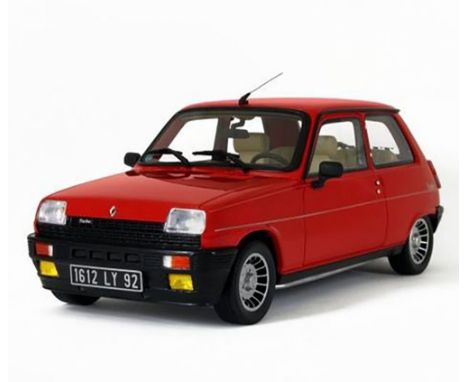 Ottomobile OT605 1:18 Scale Die Cast Renault 5 Alpine Turbo Rouge 705 1983. Stock photo used. Brand new in box.