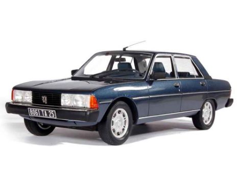Ottomobile OT134 1:18 Scale Die Cast Peugeot 604 GTI Bleu Ming 1984. Stock photo used. Brand new in box.