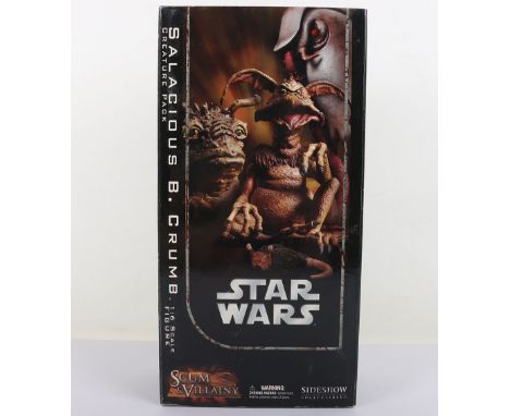Star Wars Scum and Villainy Salacious B. Crumb Figure Creature Pack 1:6 Scale Sideshow boxed. Good condition. With some box w