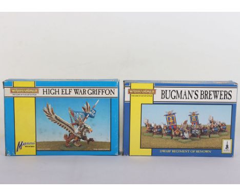 Two Vintage Warhammer Games Workshop Citadel Miniatures new in Box. Including Dwarf Regiment of Renown Product code #0840. Hi
