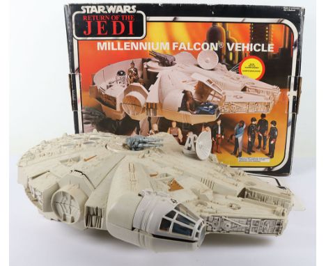Vintage Star Wars Return of the Jedi Millenium Falcon Palitoy Boxed, complete with instructions, arm and ball, good condition