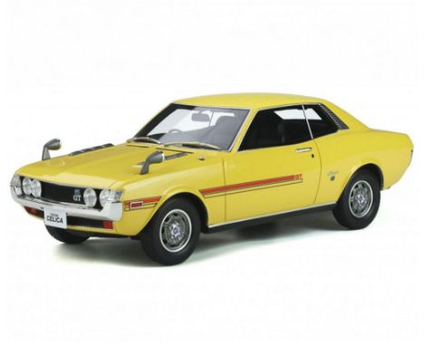 Ottomobile OT344 1:18 Scale Die Cast Toyota Celica (R22) GT Coupe Yellow 503 1970. Stock photo used. Brand new in box.
