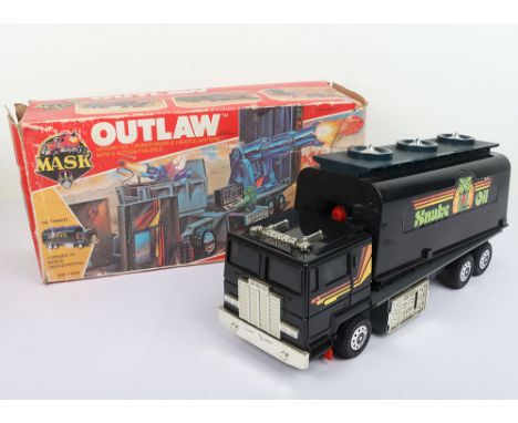 Vintage M.A.S.K. Mask Outlaw Complete Kenner Boxed vehicles with Action Figures.  Good condition. Some damage to box and some