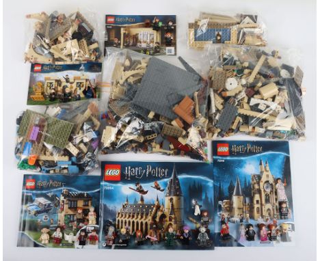 Five Harry Potter loose Lego Sets Some retired. Including Privet Drive #75968 with instructions, Clock Tower #75948 with inst