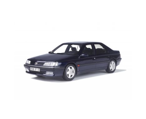 Ottomobile OT206 1:18 Scale Die Cast Peugeot 605 SV 24 Bleu Rhodes 1995. Stock photo used. Brand new in box.