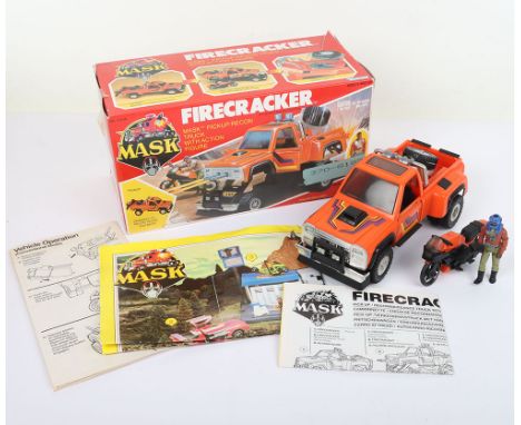 Vintage M.A.S.K. Mask Firecracker Complete Kenner Boxed vehicles with Action Figures.  With Instructions. Good condition, som