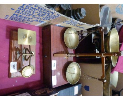 A set of postal scales and another set of scales