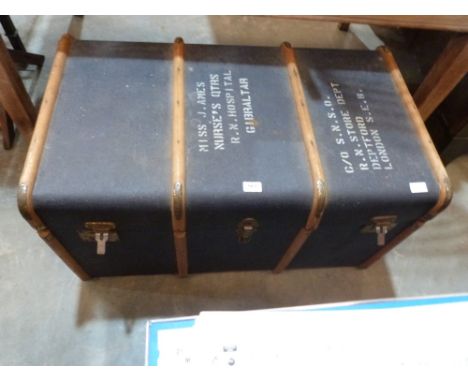 A canvas trunk