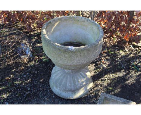 A Willow Lodge Crafts Ltd. concrete pedestal style planter