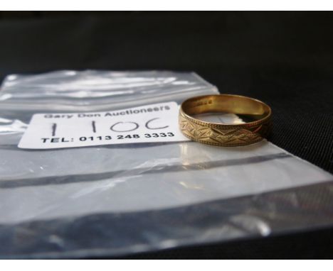 9K GOLD RING W: 1.7G SIZE: Q