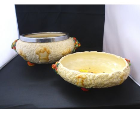 2 PIECES OF CLARICE CLIFF CELTIC HARVEST POTTERY