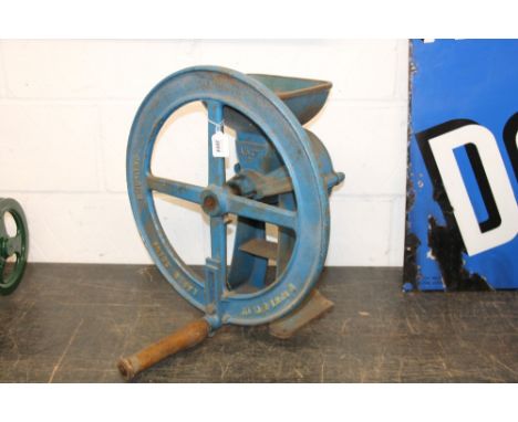 R. Hunt & Co. table-top grinding mill in blue liveryIf you are looking to purchase, or are fortunate enough to purchase an it