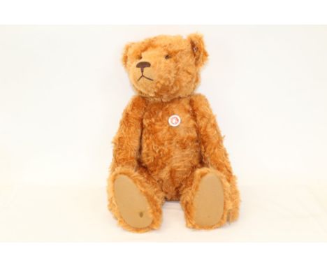 Teddy Bear - Steiff rust-brown bear with chest and ear button / tags and growler, 58cm approximately (no. 037054)