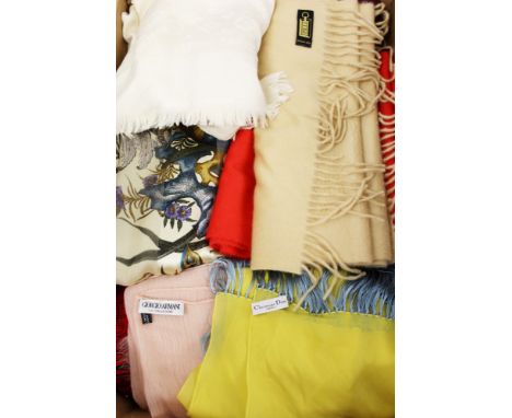 Shawls and wraps - designers including Christian Dior, Kashmir by Georgio Armani, Gianfranco Ferré, Salvatore Ferragamo, Loui