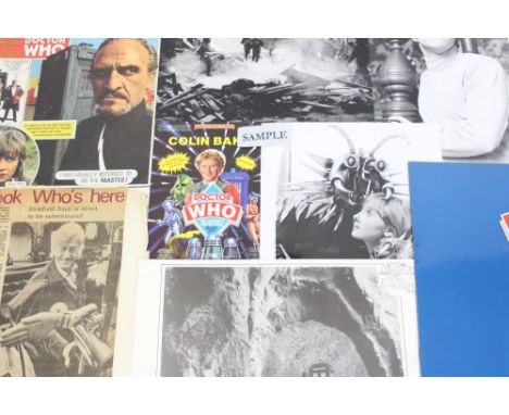 TV memorabilia - Dr Who related items - including photographs, Roger Delgado - A Tribute by Michael Piatkowski, The Mission o