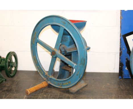 R. Hunt & Co. table-top grinding mill in blue liveryIf you are looking to purchase, or are fortunate enough to purchase an it