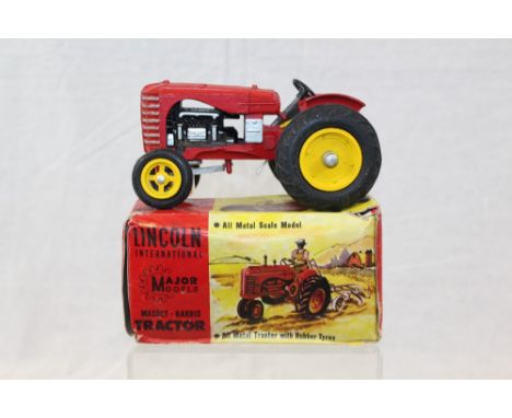 Diecast Lincoln International Massey-Harris tractor, boxed
