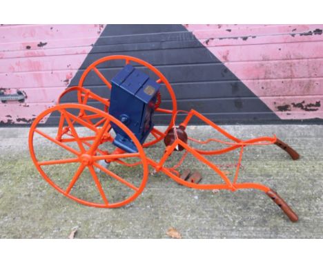 Thos. Hunt & Bro. seed drill - fully restored in original blue and orange liveryIf you are looking to purchase, or are fortun