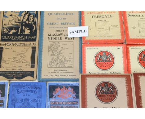 Selection of maps and guides - including Ordnance Survey, Ward Lock, etc (list available)