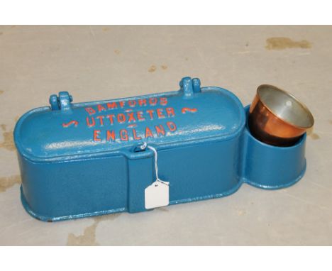 Bamfords stationary engine implement toolbox - restored in blue livery
